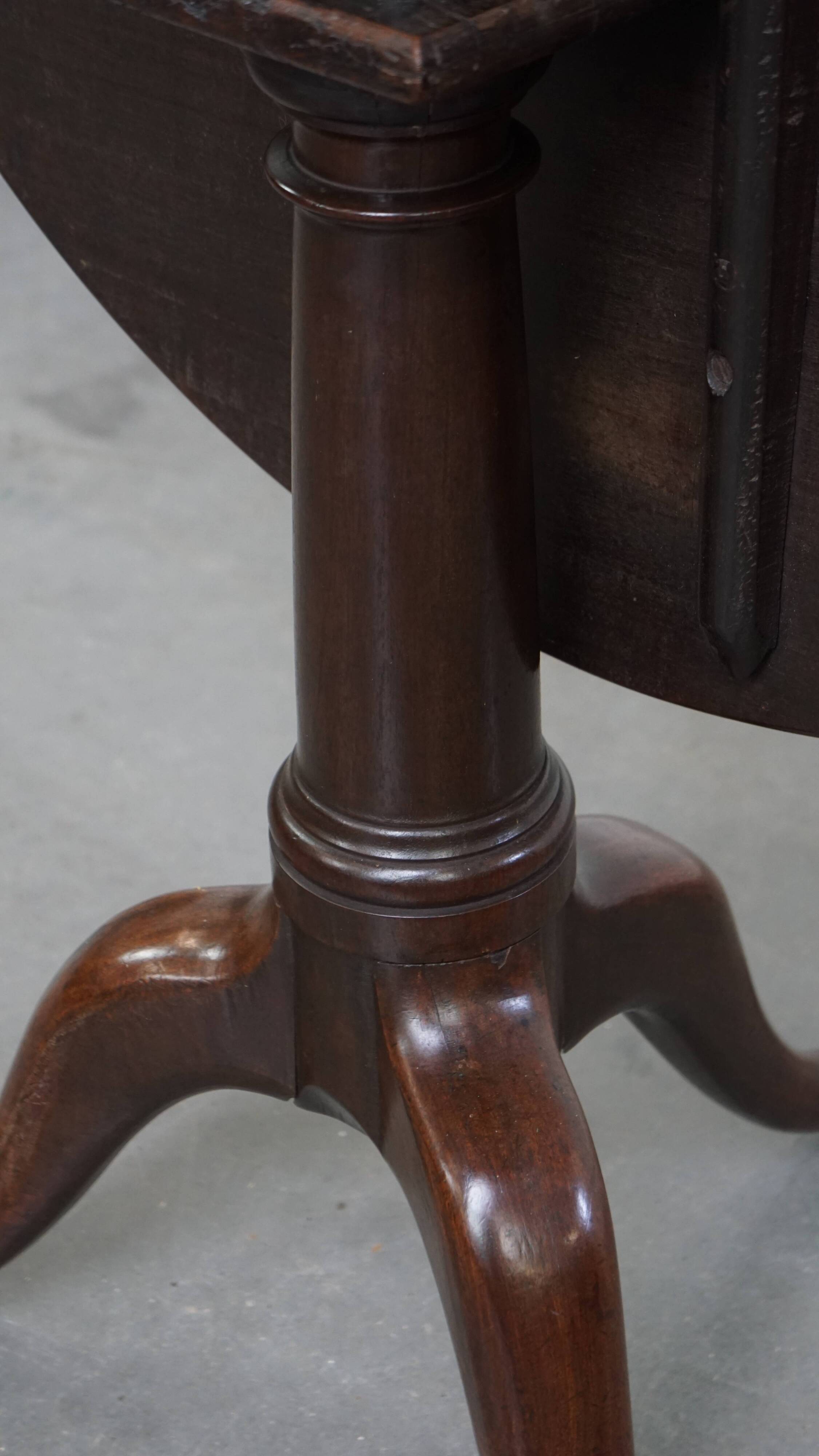 Table pivotante et inclinable en forme de cage à oiseaux, style anglais, du XVIIIe siècle