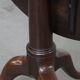 Antique 18th-Century English Swivel Barrel-Leg Birdcage Tilt-Top Table