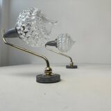 Pair of old vintage wall lights 1950