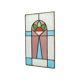 Art Deco Stained Glass Window Stained Glass Decorative Flower Suncatcher 47cm