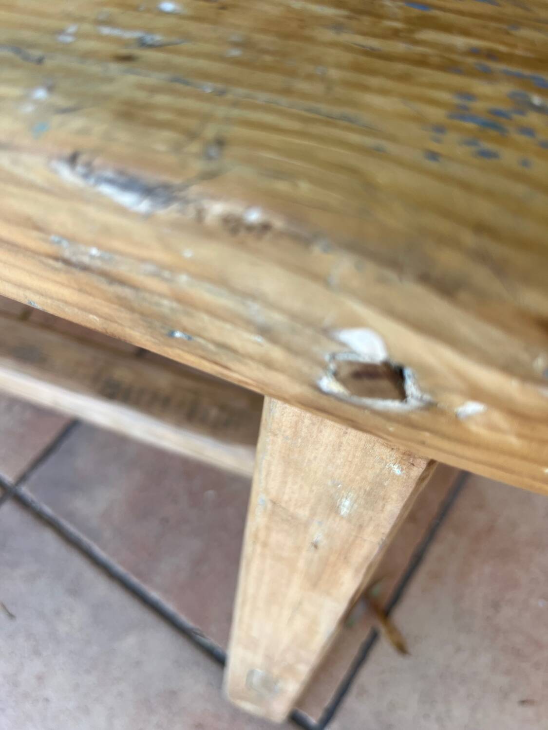 Old bench with a nice patina