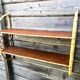 Rattan “arc” shelf