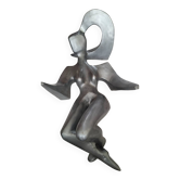 Hauteur 120cm, grande statue de femme, sculpture vintage