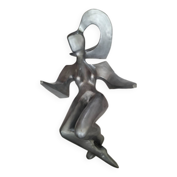 Height 120cm, large woman statue, vintage sculpture