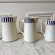 trio of earthenware pitchers CM Paris model "Monique" 30s