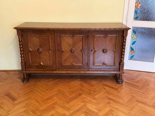 Spanish Style Oak Chest or Dresser, Early 20th Century