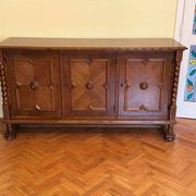 Coffre ou commode en chêne de style espagnol, début du 20e siècle