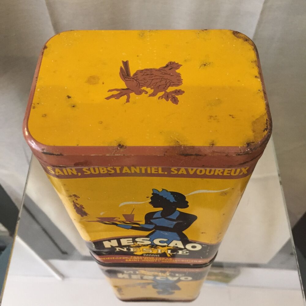Nescao Nestle advertising metal box