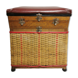 Seat chest , vintage fisherman stool
