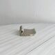 set of 6 silver metal swan-shaped knife holders