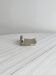 set of 6 silver metal swan-shaped knife holders