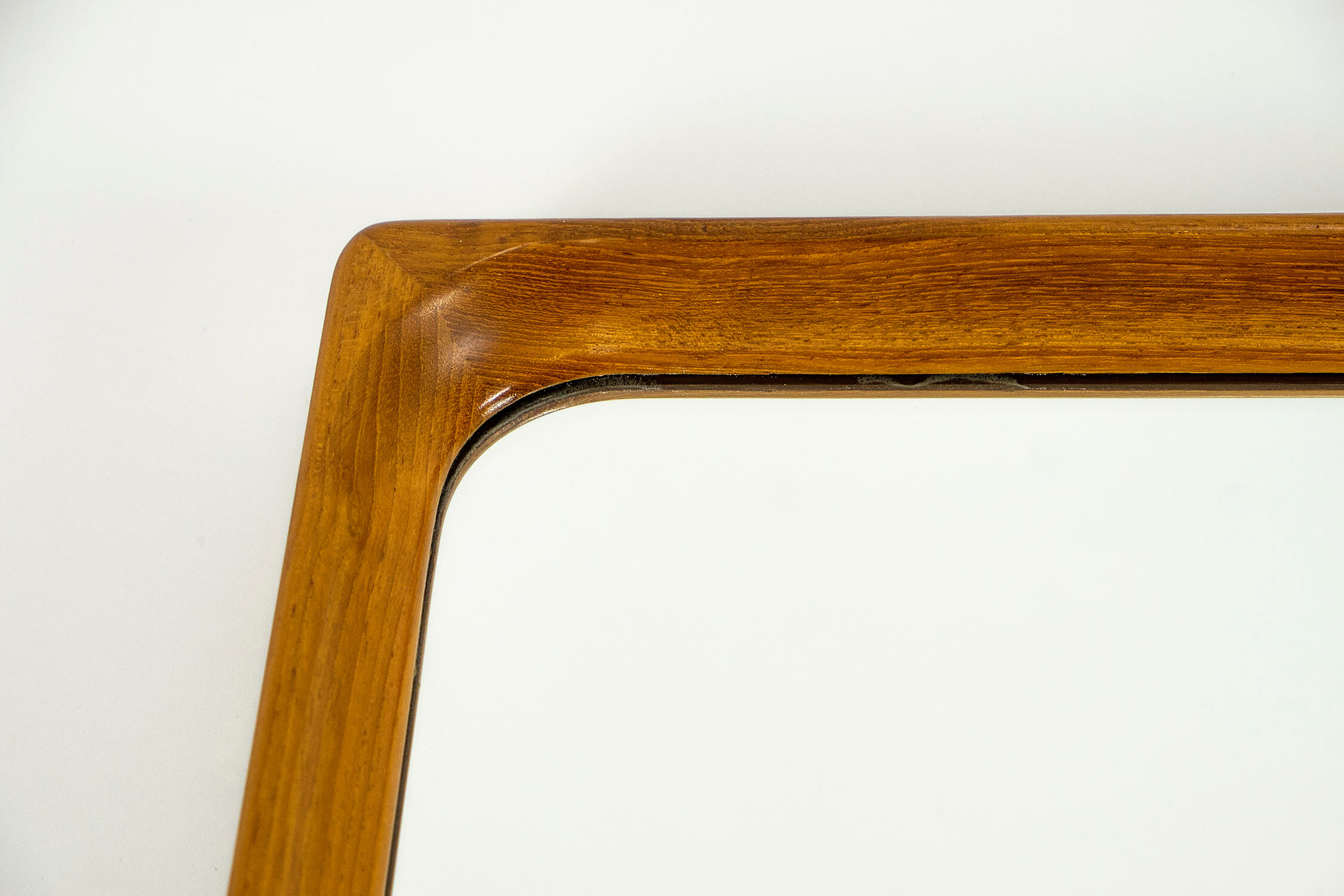 Teak mirror from Glasmäster Markaryd, 1960s - 105x45cm