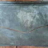 Old Persian tray in silver metal