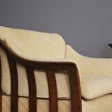 Wooden sofa and armchairs by Mobil Girgi, 70s. Set of 3