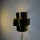 Gold Coloured Layered Wall Lamp By Anvia Nederland, The Netherlands, 1960S