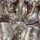 Antique Silver Egg Coddler Stand Holder Set Of 6 Egg Holder With 6 Silver Spoons