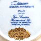 Danish porcelain Collie dog plate