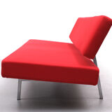 Martin Visser  red sofa day bed 1960s dutch