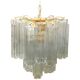 Lustre en verre de murano transparent « tronchi » d50