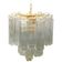 Lustre en verre de murano transparent « tronchi » d50