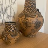 Set of 3 West Germany Manufacture Jasba vases
