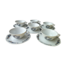 Set of 6 Coffee Cups in Sologne Porcelain