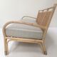 3-seater rattan and canning sofa