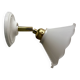 Vintage wall lamp with white opaline glass shade