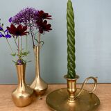 Antique brass candlestick - candle holder