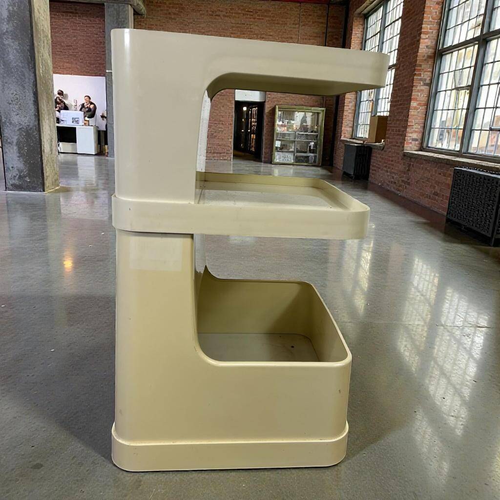 Vintage space age bar trolley side table 'Flair for Prisunic'