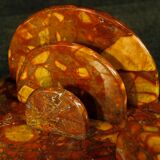 French art deco marble inkwell