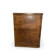 A vintage Italian chest of drawers, made of veneered walnut and solid wood,
