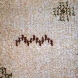 Vintage Moroccan carpet Berber rug style 2.3' x 4.7' (71cm x 145cm) 1970s, 1C758