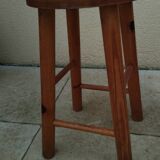 Pair of vintage pine stools