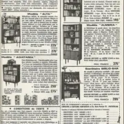 Bibliothèque années 60 Fonteneau & Cie