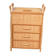 Small rattan chest of drawers