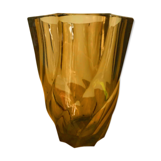 Smoked glass vase