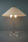 Lampe de table vintage en plexiglas