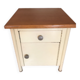 Small bedside table in sheet metal year 50