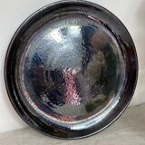 Round iridescent ceramic dish Vallauris