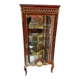Louis XV style display cabinet in wood and bronze, with several shelves
