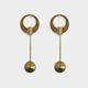 Pair of Scandinavian brass wall candlesticks by Arthur Pe, Kolbäck, Sweden