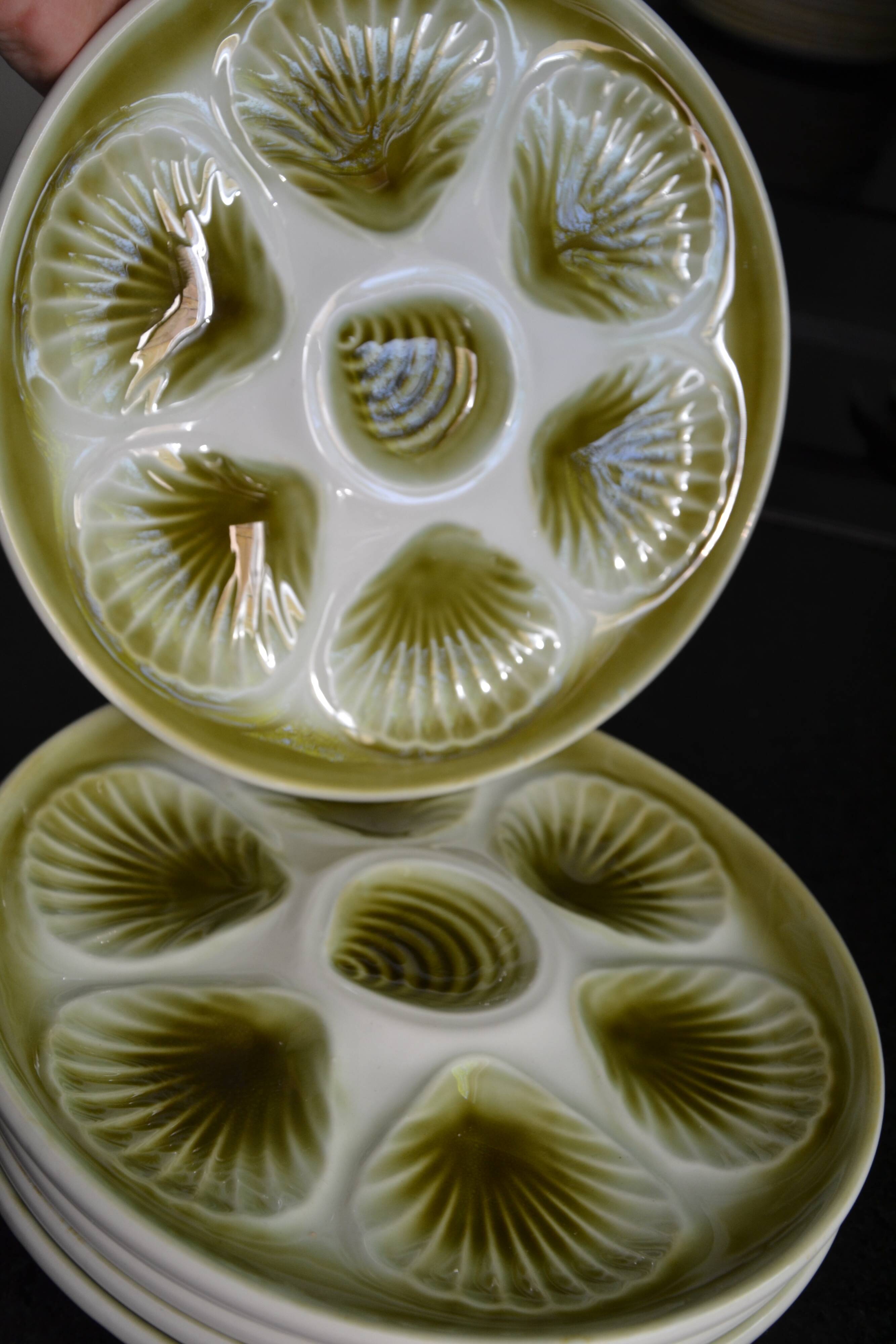 6 Moulin des loups oyster plates