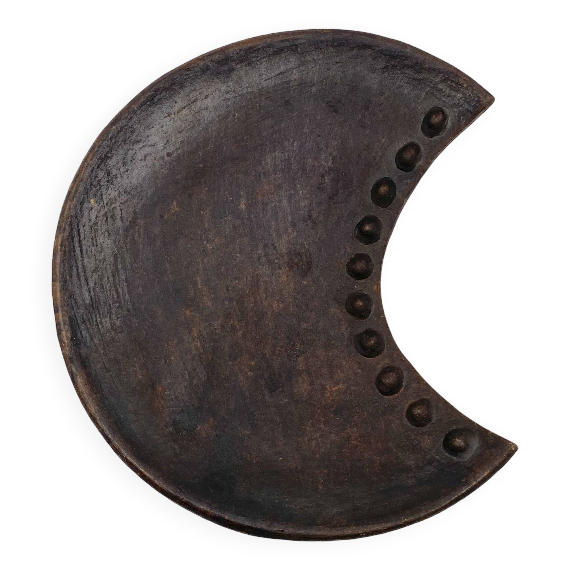 Organic modern wood tray / vide poche, France 1960s