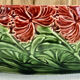 Salad bowl fruit bowl with carnations slurry Sarreguemines XIX