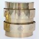 Pair of sculptural wall lights in brass – Werner Schou - Coronell Elektro