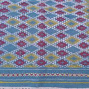 Tapis couloir bleu fait main traditionnel