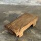 Small stool, accent stool in solid blond teak wabi-sabi L30 W8.5 H6.