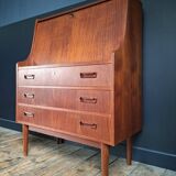 Danish secretary Gunnar Nielsen, Scandinavian sideboard, vintage desk