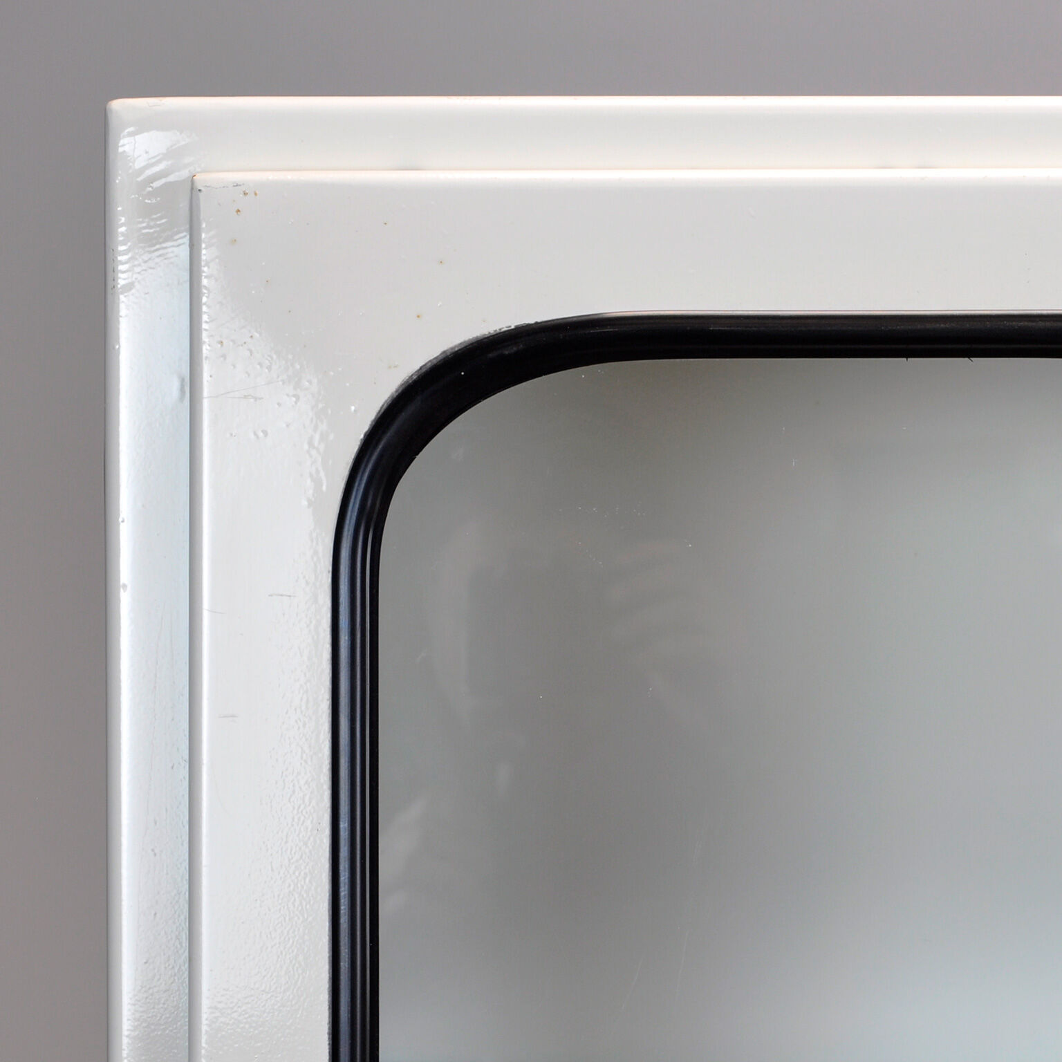 Glass & iron medical cabinet, 1970s